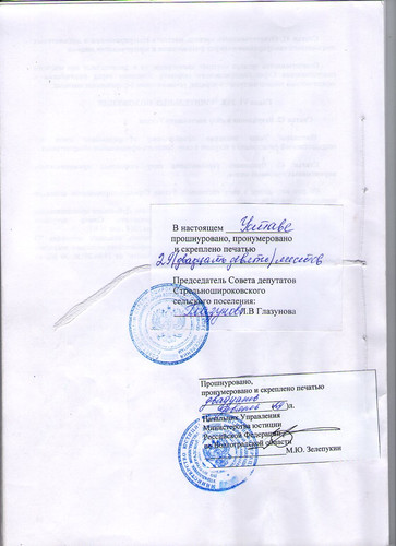 Устав Стрельношироковского сельского поселения